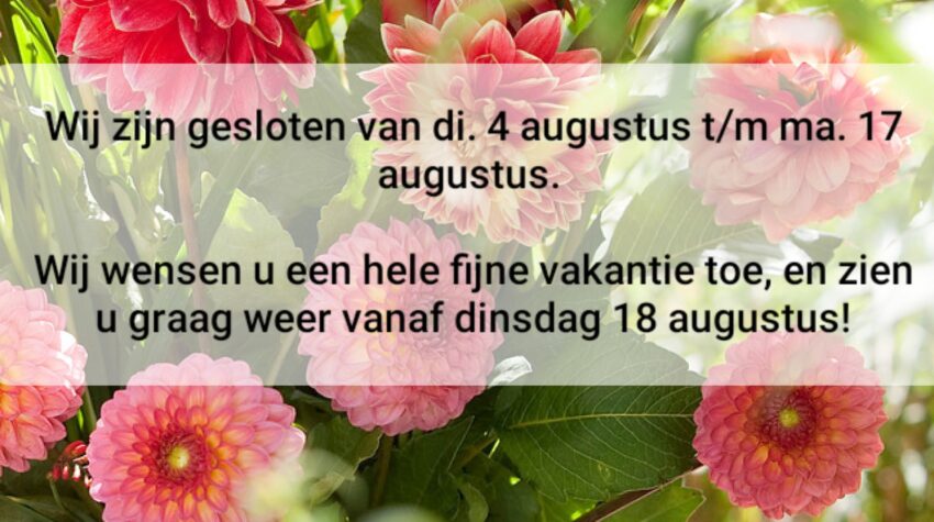 Vakantiesluiting